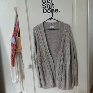 Gray grey grandpa sweater